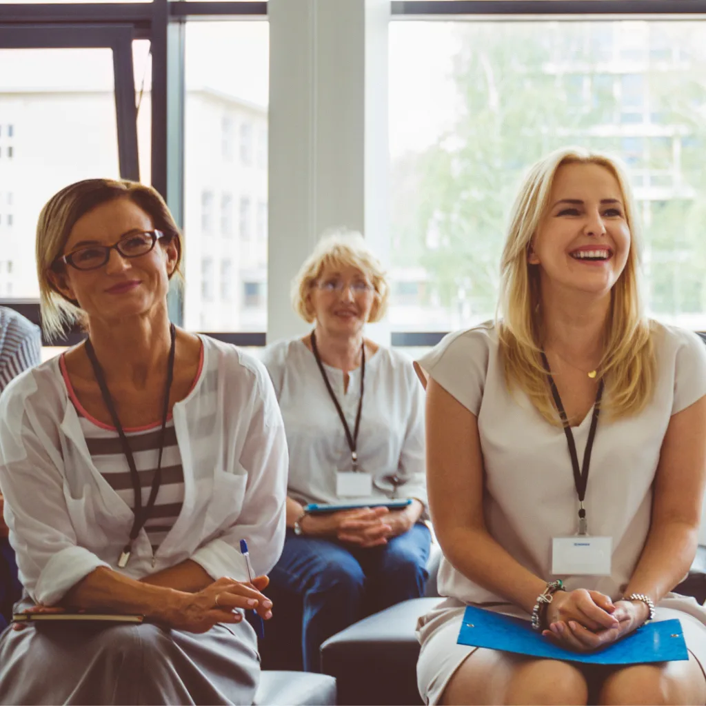 group of women attending an event or conference